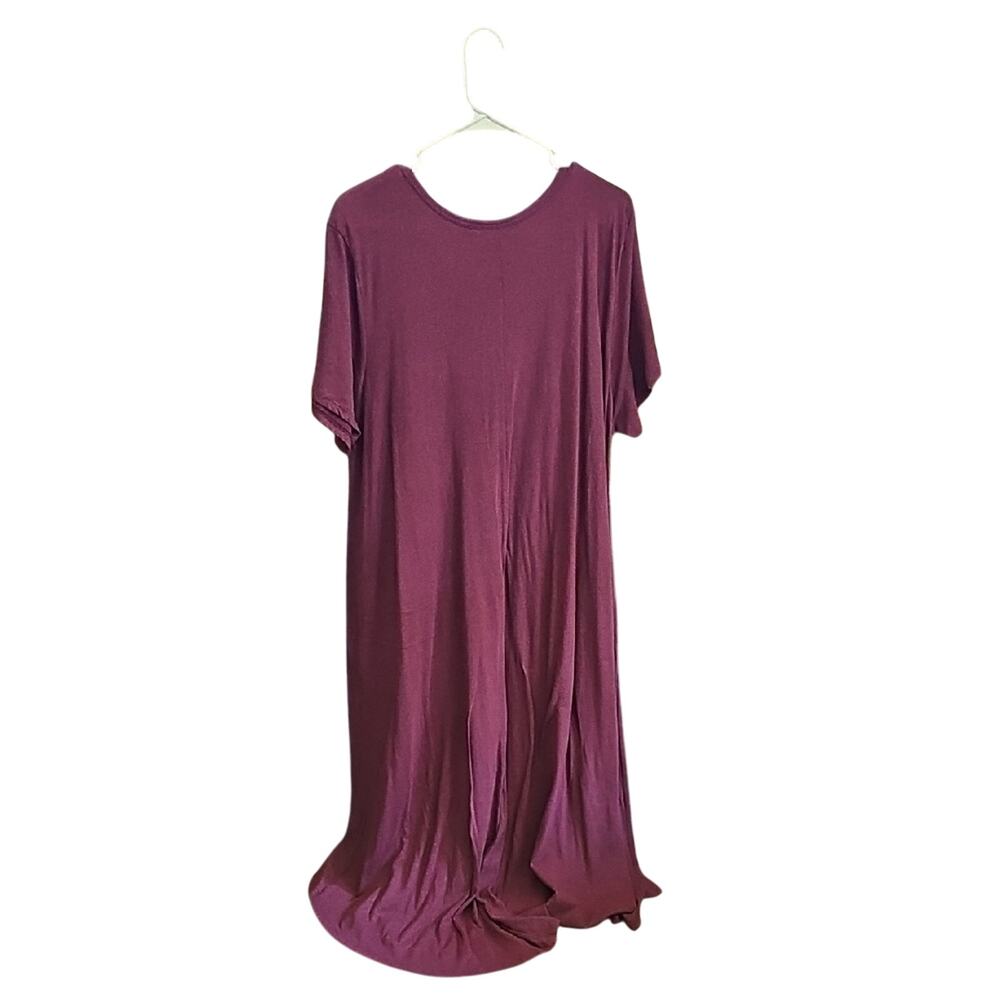 LuLaRoe Burgundy Carly 3XL - Picture 3 of 4